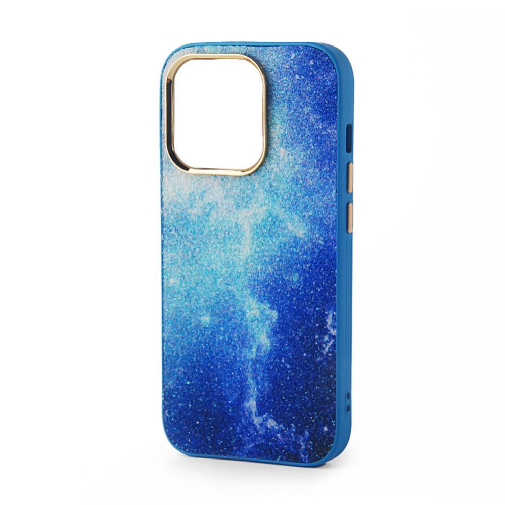 Back panel cover iLike Apple iPhone 15 Print Desire Customized Diamonds Case Blue