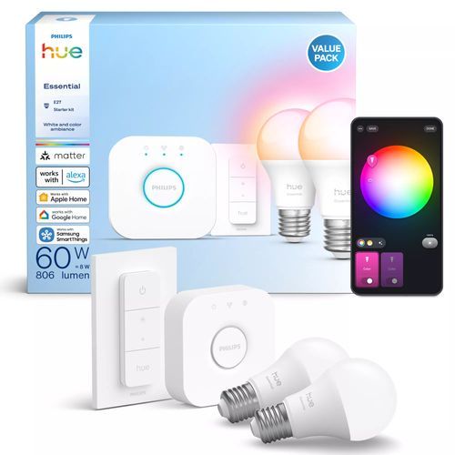LED pirn Philips Hue  E WCA 806 A60 2kit SW EU |