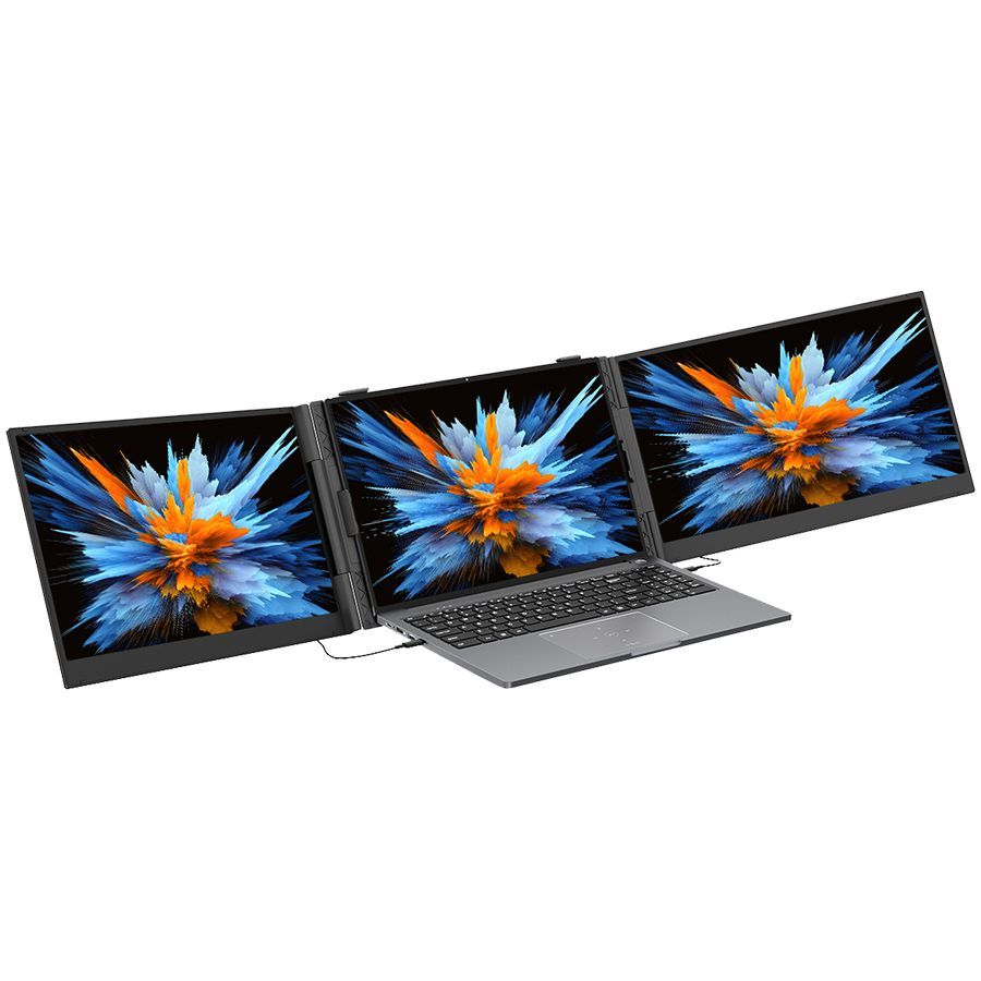 Monitorid Blackview  Portable monitor Blackview DCM6 Dual Screen 14inch 1920x1080 16:9 LCD 60Hz IPS 178 USB-C 3.1x3 for 13-17.3 inch laptops352.2x237.43x15.9mm Grey Black
