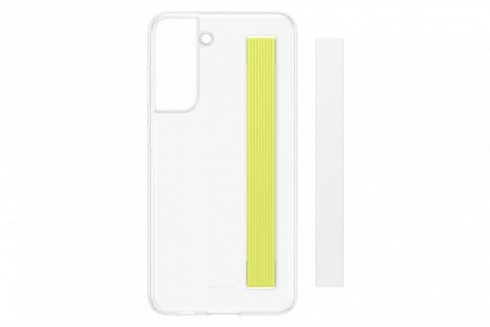 Back panel cover Samsung  Galaxy S21 FE Clear Strap Cover Case White