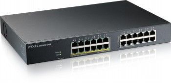 Serverid ZYXEL NETWORKS  ZYXEL GS1915-24EP, 24-PORT GBE, 12 PORT POE, 130 WATT 802.3AT, RACKMOUNT, FANLESS, SMART SWITCH, HYBRID MODE, STANDALONE OR NEBULAFLEX CLOUD (5Y WARRANTY)