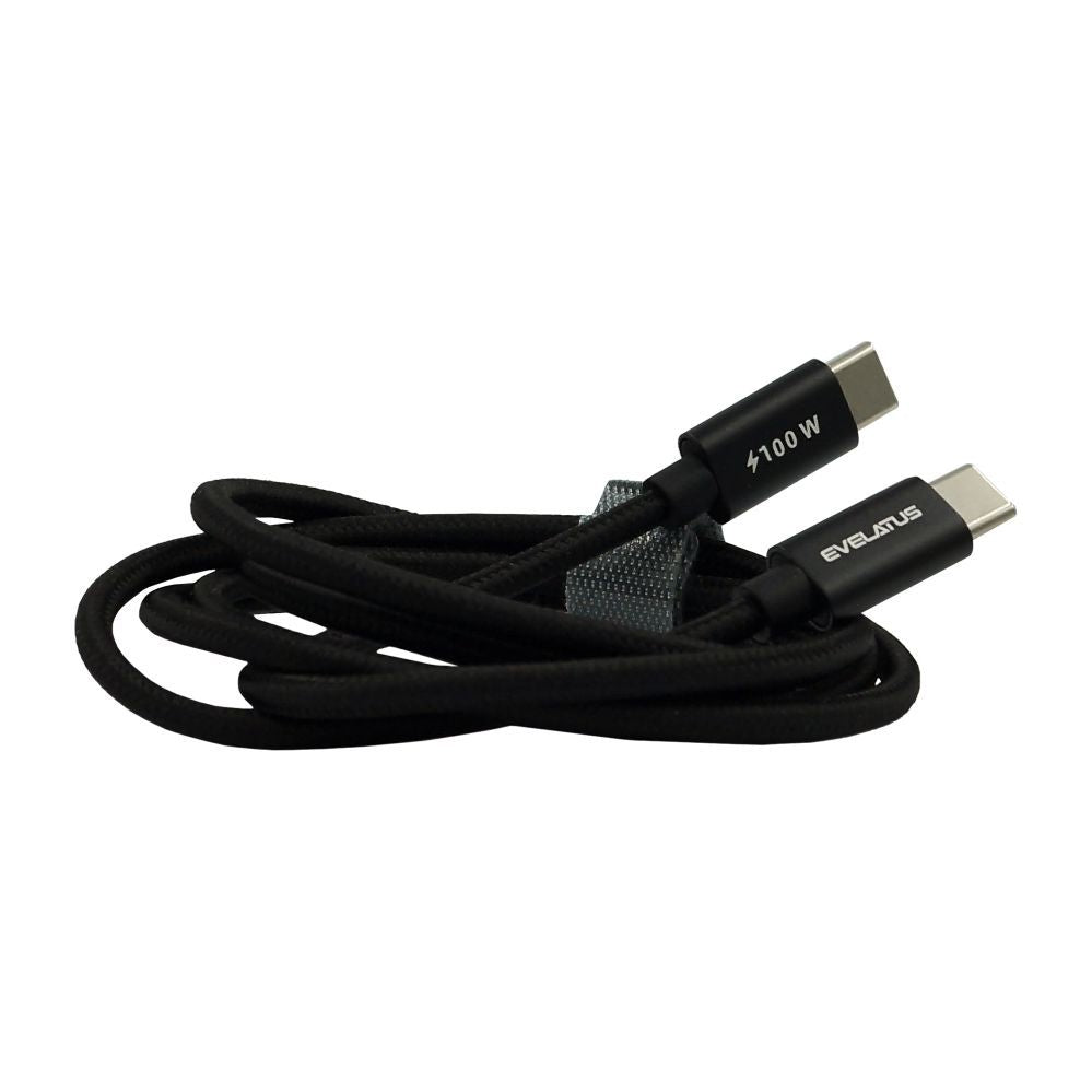 Кабель Evelatus  Flex Cabel Pro USB 2.0 Type C to Type C 1.2M 100W 5A Black