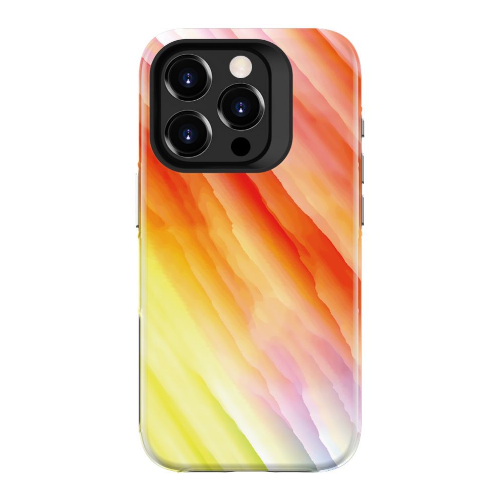 Tagakaaned Evelatus Apple iPhone 15 Pro Armor case TPU+PC Customized Print Design Yellow Orange
