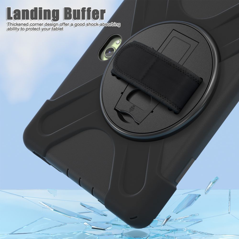 Book case Just Must  JM Rugged Case Grip for Samsung Galaxy Tab Active Pro/ Active4 Pro/ Active5 Pro with a strap Black
