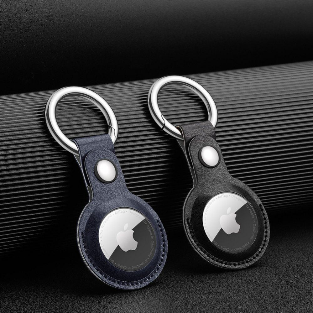 Nutika sildi tarvik Dux Ducis - Dux Ducis 4pcs set Silicone flexible cover keychain loop case for Apple AirTag (Black / Green / Pink / Blue)