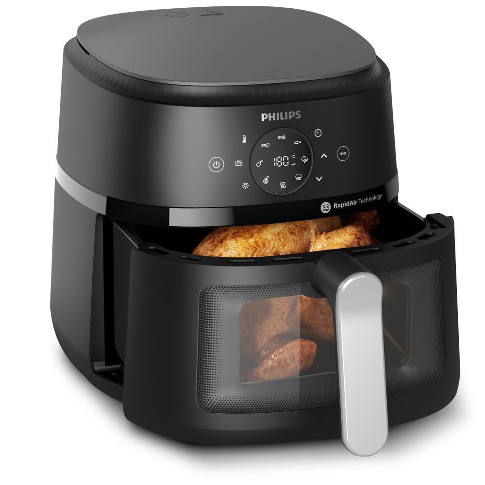 Lauagrillid Philips  NA231/00 Airfryer, 1700 W, Pan volume 6.2 L, Black, Silver |  Airfryer | NA231/00 | Power 1700 W | Capacity 6.2 L | Black/Silver