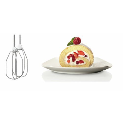 Миксеры и блендеры Bosch  Hand Mixer MFQ22100 CleverMixx 375 W, Number of speeds 4, Turbo mode, White/Dark Grey