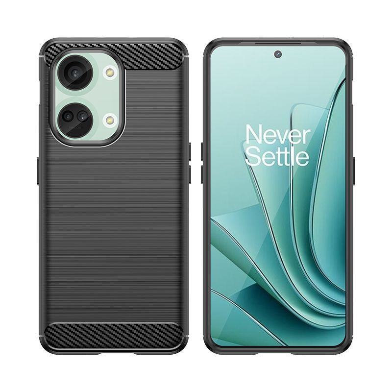 Back panel cover Hurtel - Carbon Case silicone case for OnePlus Ace 2V/OnePlus Nord 3 - black