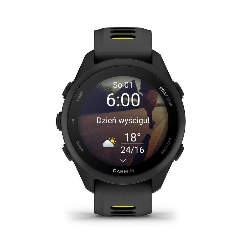 Smart watches Garmin  Forerunner 170 Music, Black with Black/Amp Yellow Band