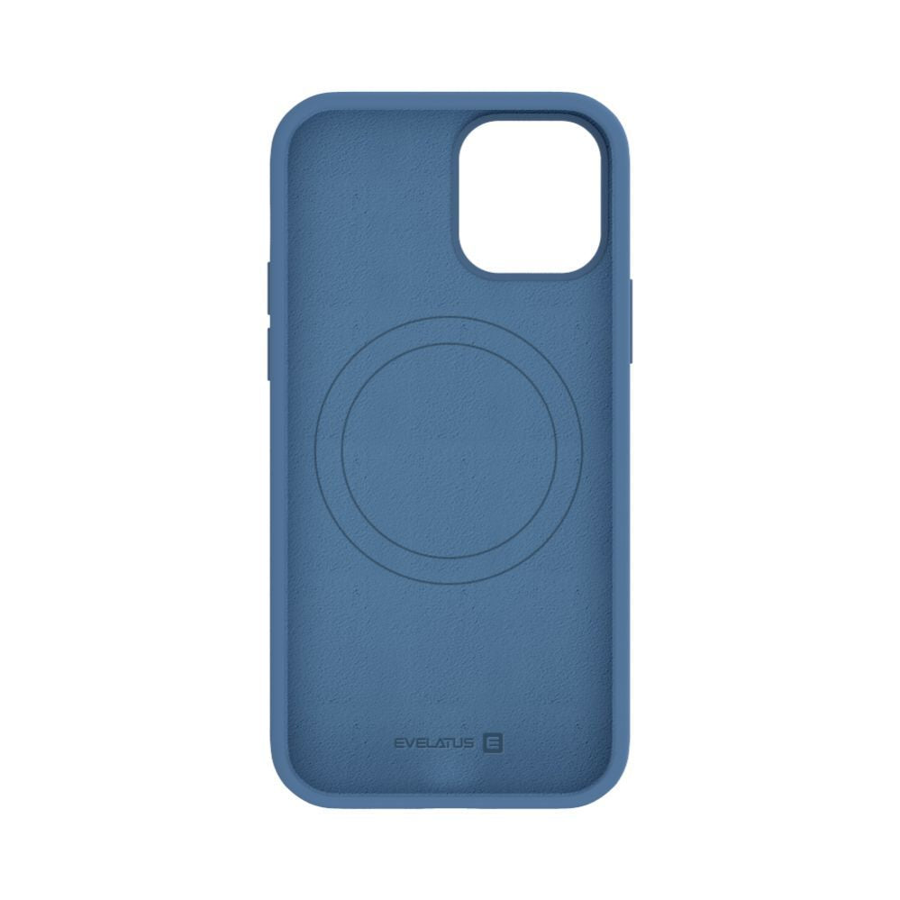 Чехол на заднюю панель Evelatus Apple iPhone 12 / 12 Pro Premium Magsafe Soft Touch Silicone Case Navy Blue