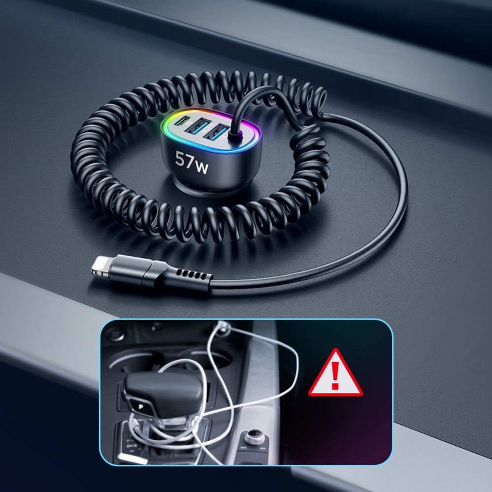 Kaabel Joyroom  Lightning (male) || USB-A (female) || USB-C (female)