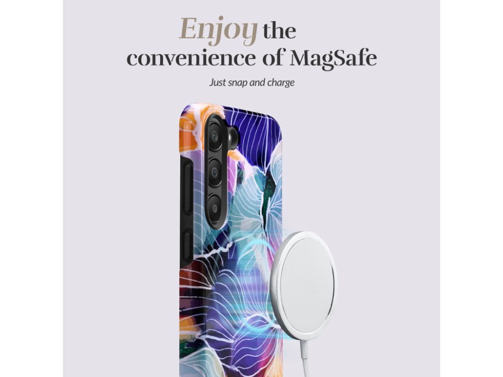 Tagakaaned Mio  MIO Flowers Magsafe Compatible for Samsung S24 5G