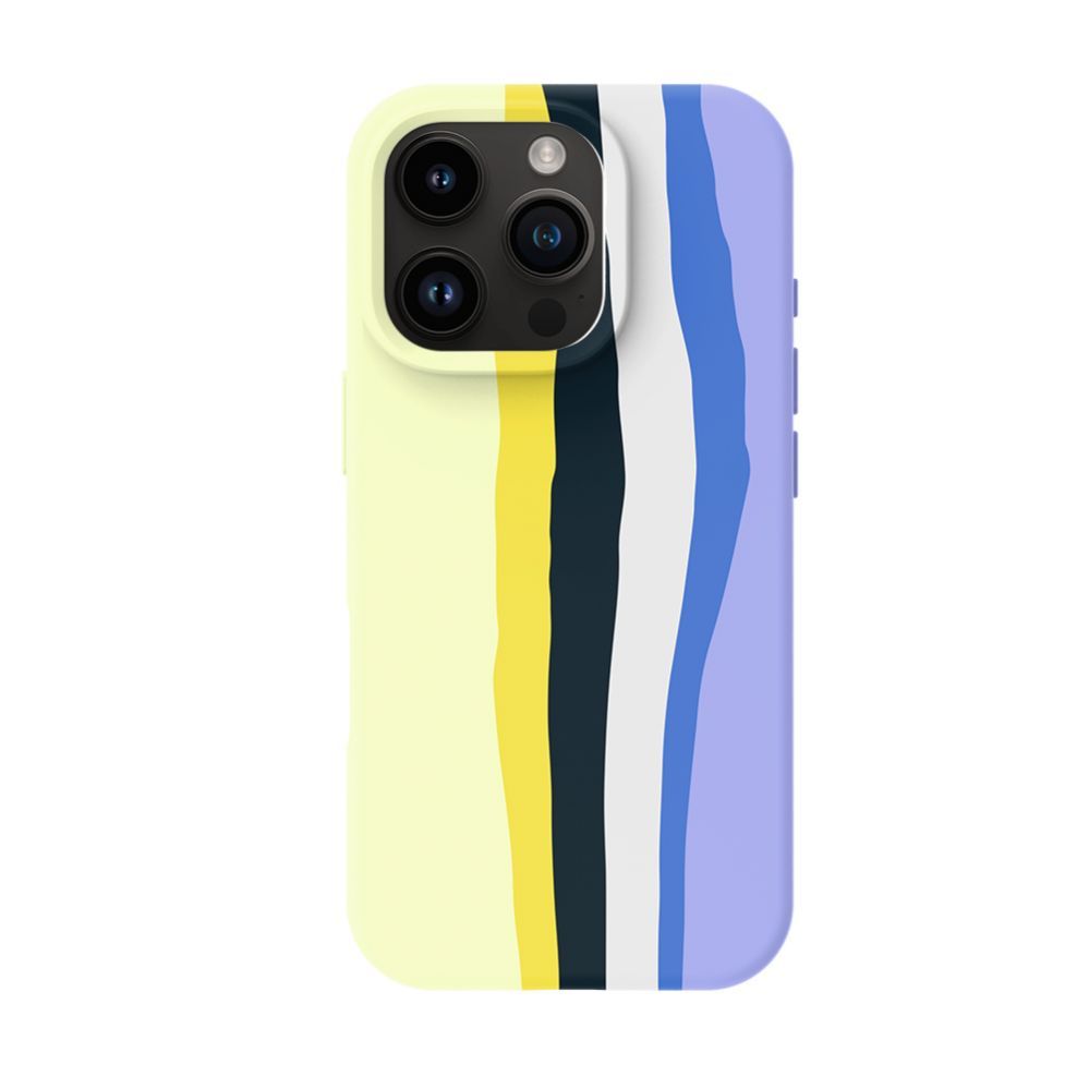 Чехол на заднюю панель Evelatus Apple iPhone 16 Pro Multi-Colored Silicone Case With MagSafe Ceramic White