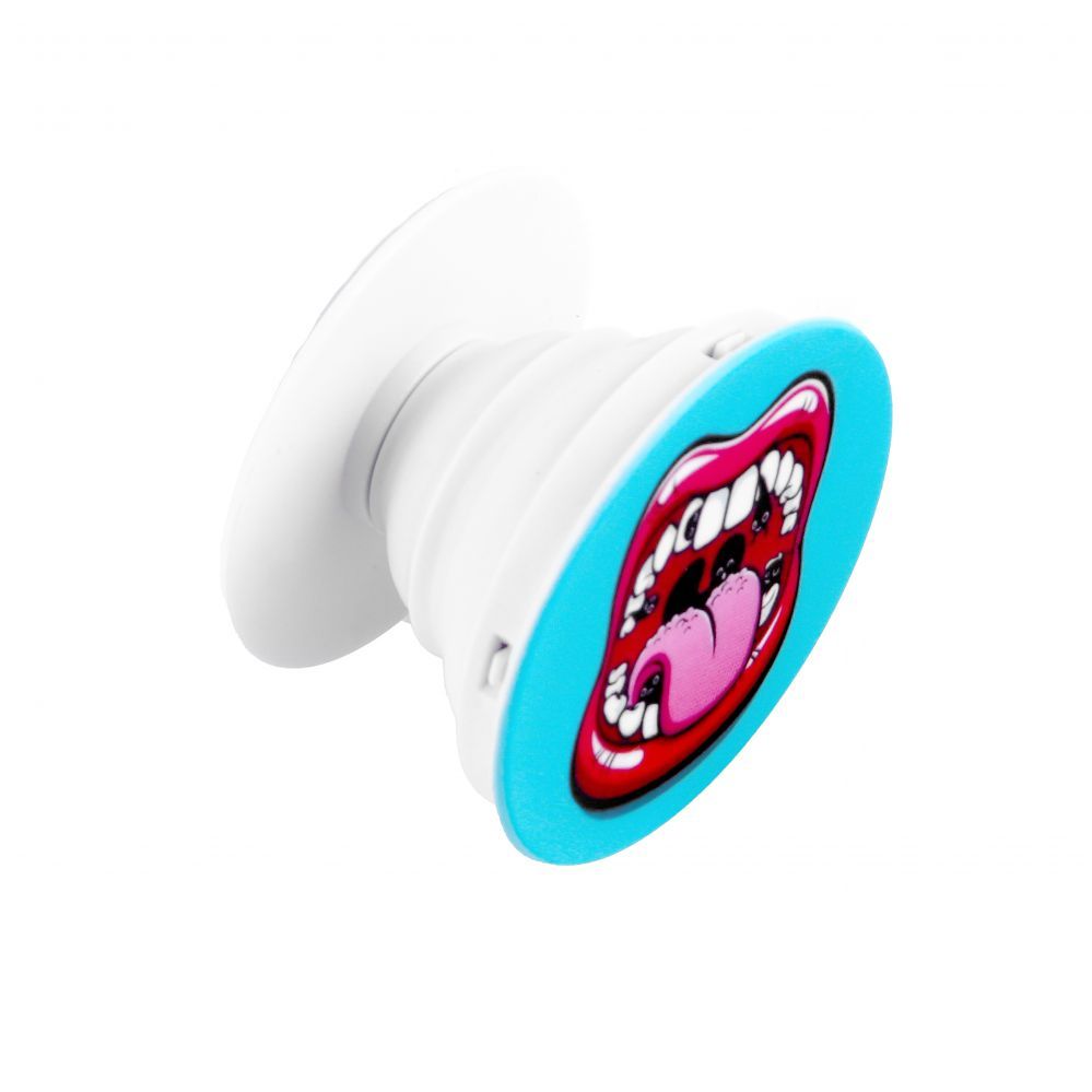 Universaalne telefonihoidja (Popsocket) iLike  Universal Pop Holder Lips Pink Blue