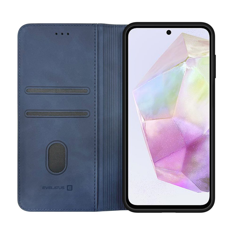 Book case Evelatus Samsung Galaxy A35 Book Case Folio Dark Blue