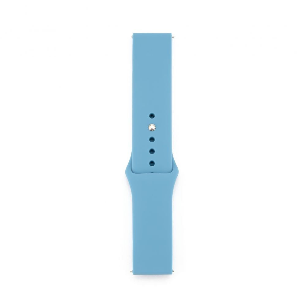 Strap Connect  22mm Silicone Loop Watch Strap (S/M 110mm) Blue