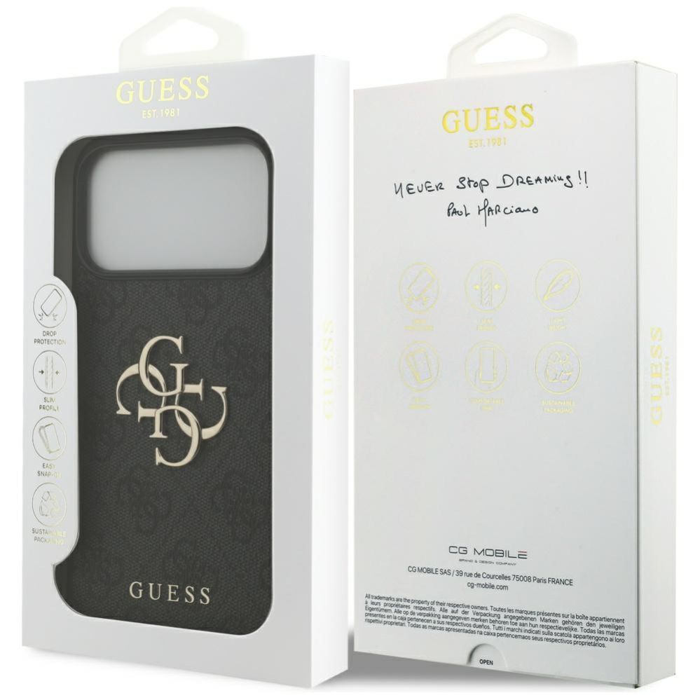 Muud kaubad Guess  Guess 4G Big Logo Case for iPhone 17 Pro Max - Black