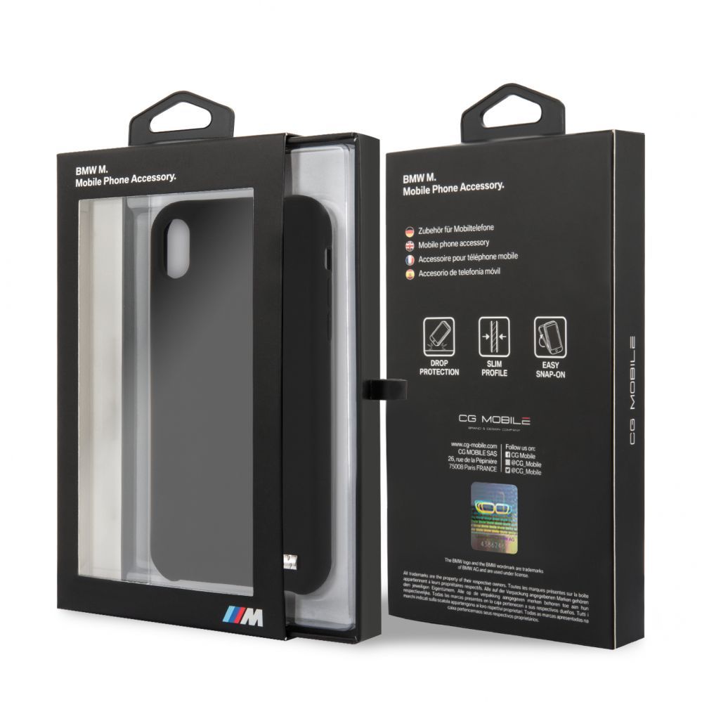 Чехол на заднюю панель BMW Apple iPhone XR Hardcase Silicone Black