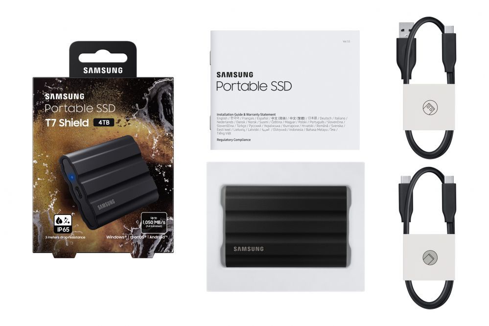 Mälupulk Samsung  MU-PE4T0S/EU  Portable SSD T7 USB 3.2 4TB Black