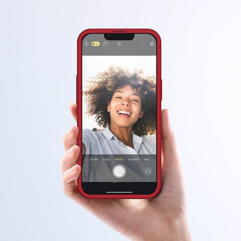 Чехол на заднюю панель Joyroom - Joyroom 360 Full Case front and back cover for iPhone 13 Pro Max + tempered glass screen protector red (JR-BP928 red)