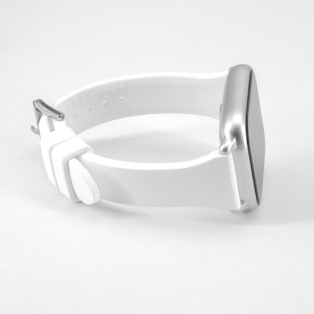Rihm Connect  22mm T-buckle Silicone Loop Watch Strap (130mm M/L) White