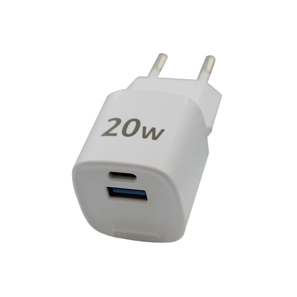 Adapter Evelatus  Evelatus QuickVolt  Adapter  20W EU-WH White
