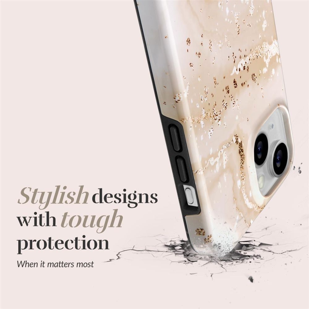 Tagakaaned Mio  MIO Gold Marble Magsafe Compatible for iPhone 16