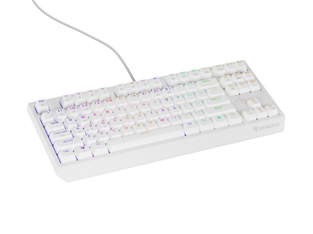 Computer keyboard Genesis  THOR 230 | Mechanical Gaming Keyboard | Wired | US | White | USB Type-A | Outemu Brown
