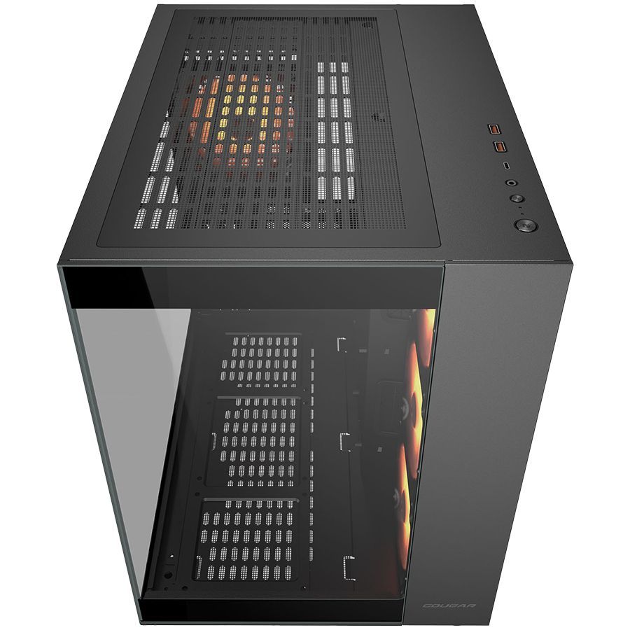 Arvuti korpus COUGAR GAMING  COUGAR FV150 RGB PC Case, Mid tower, Black