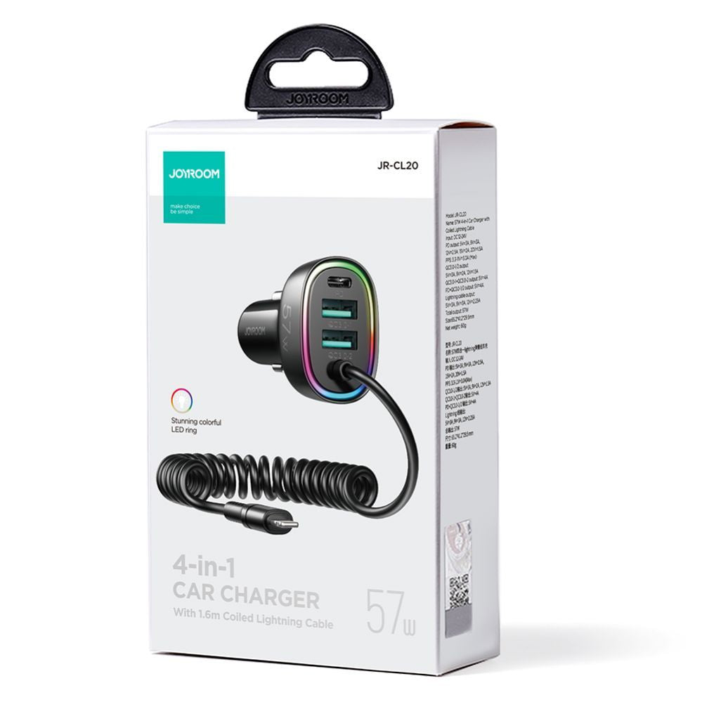 Kaabel Joyroom  Lightning (male) || USB-A (female) || USB-C (female)