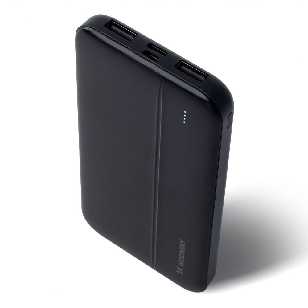 Power bank Wozinsky  Wozinsky powerbank Li-Po 10000mAh 2 x USB black (WPBBK1)