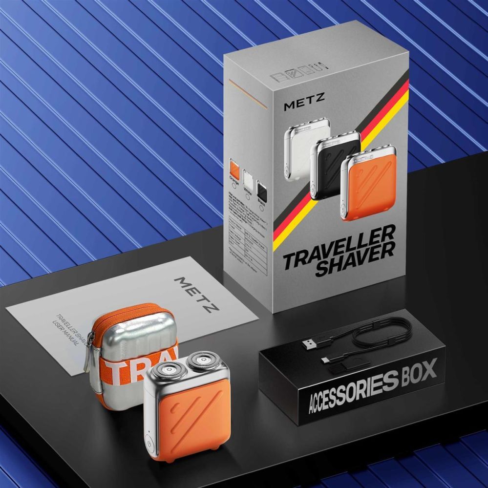 Raseerijad METZ  MZXZ021 Metz Traveller Shaver,  White.