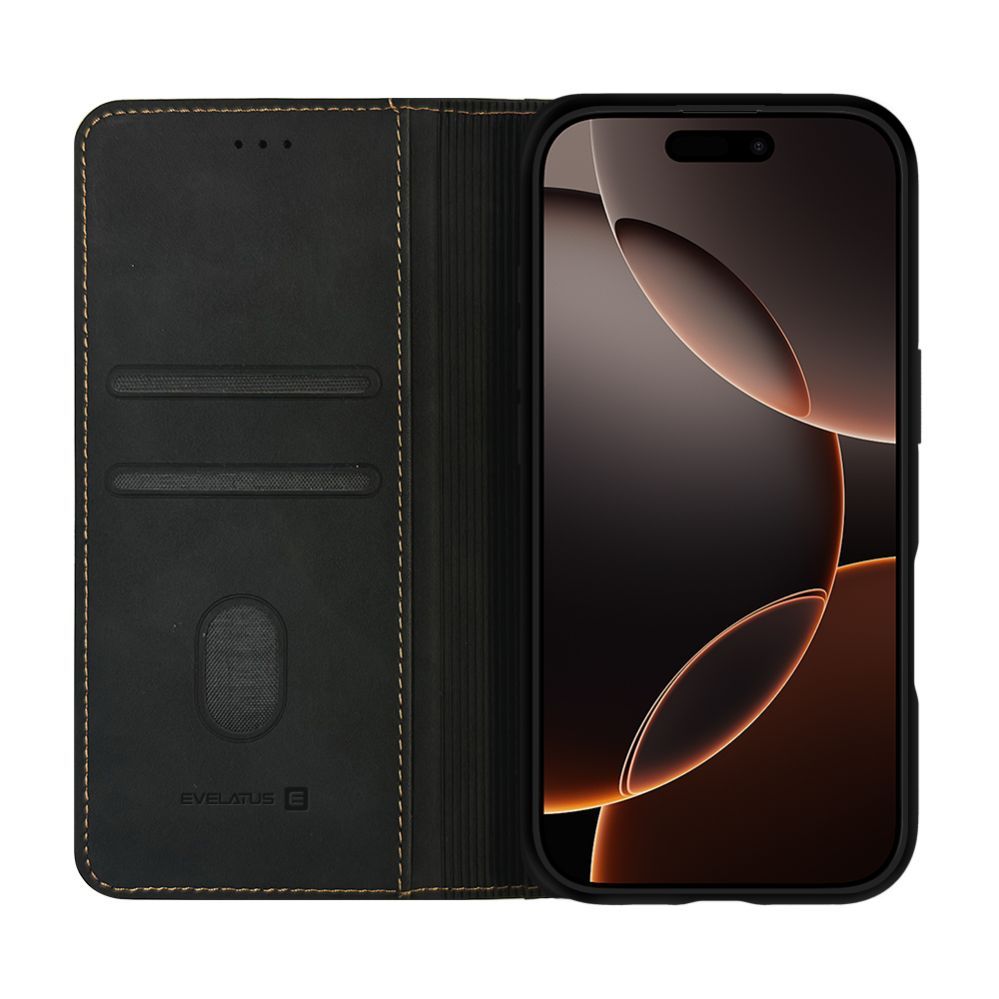 Kaaned - kaaned Evelatus Apple iPhone 17 Pro Max Book Case Black