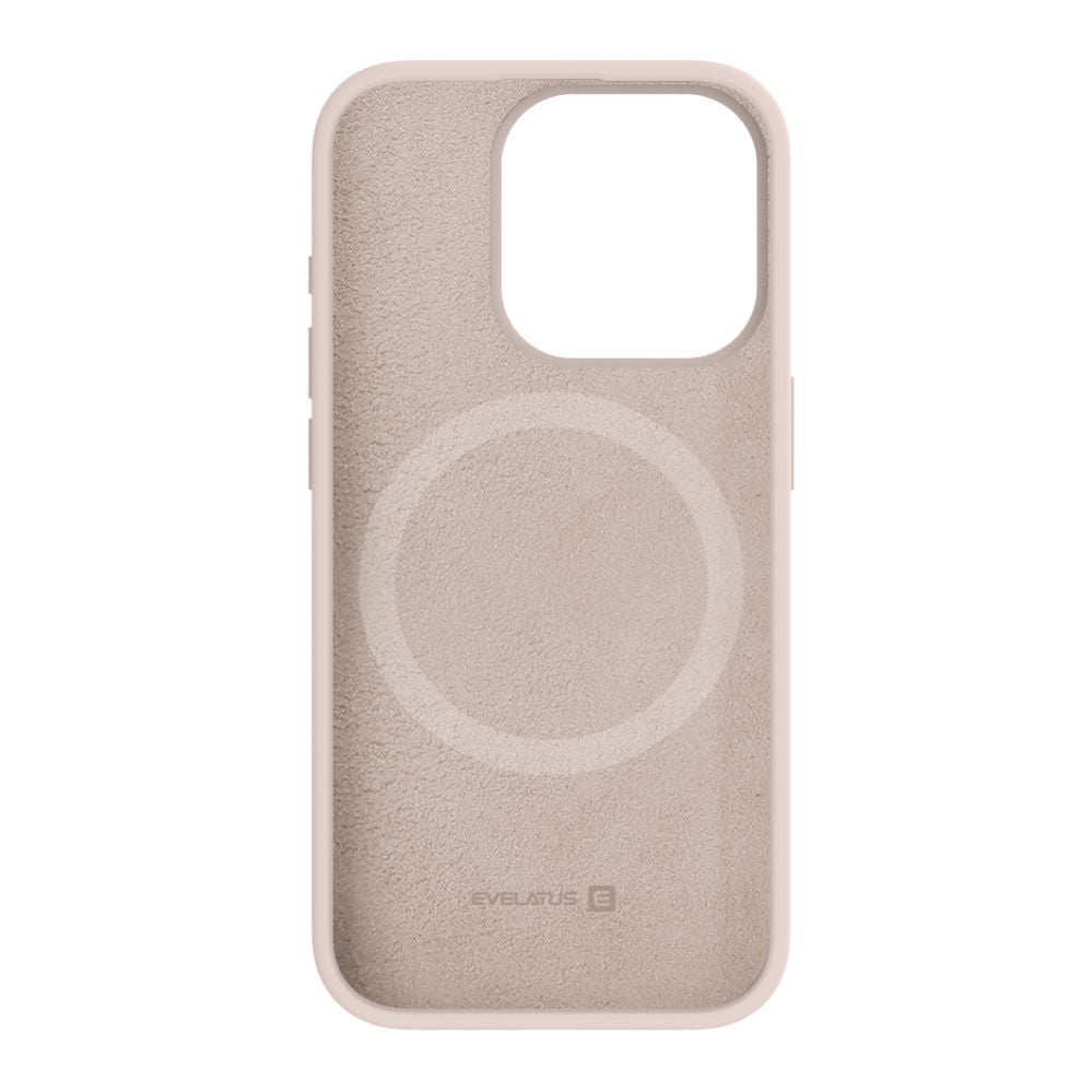 Чехол на заднюю панель Evelatus Apple iPhone 15 Pro Premium Magsafe Soft Touch Silicone Case Pink Sand