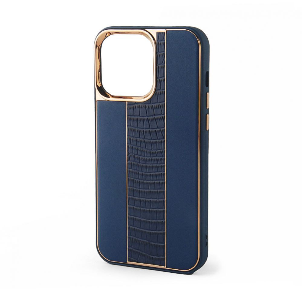 Tagakaaned iLike Apple iPhone 15 Leather Case Customized Midnight Blue