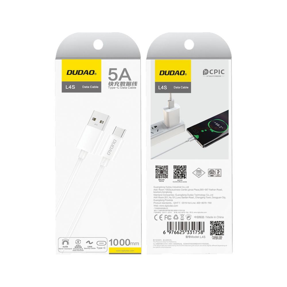 Кабель Dudao  USB-A (male) || USB-C (męski)