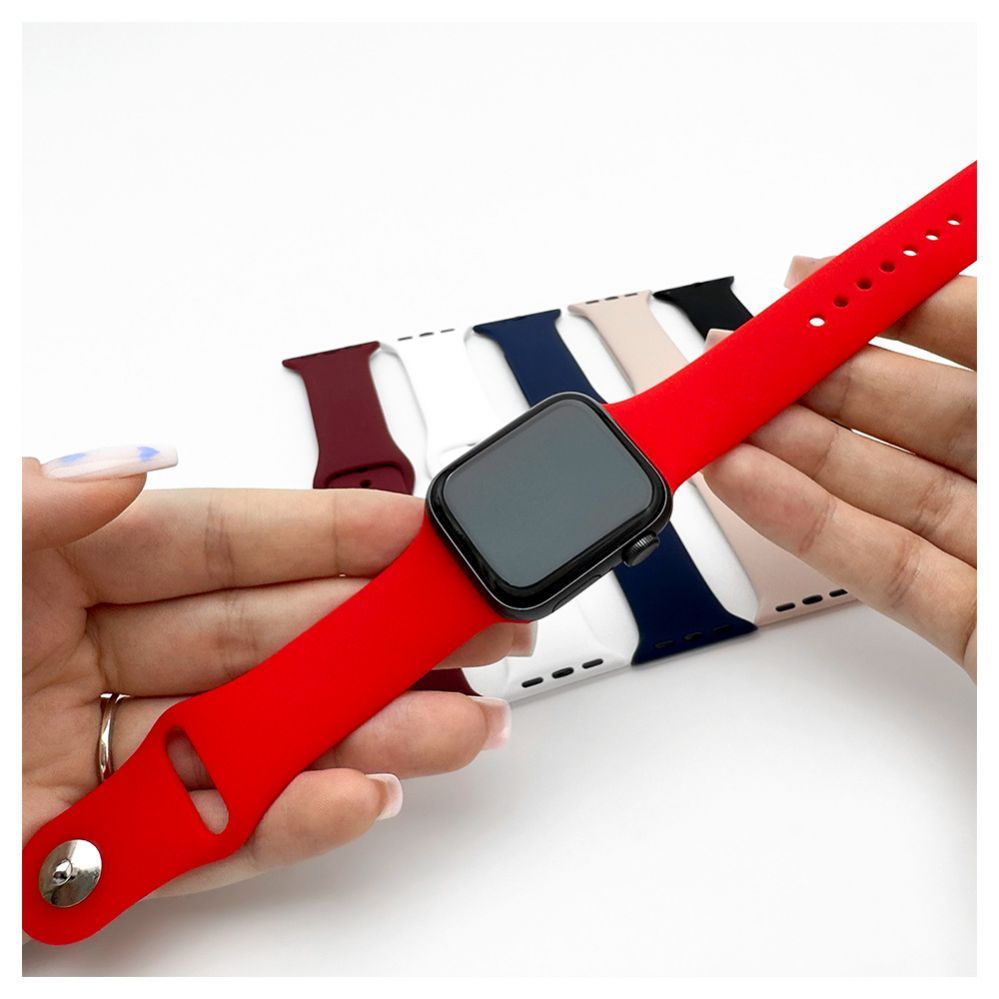 Rihm Evelatus  Evelatus Apple Watch 38/40/41mm Silicone Loop Watch Straps (132mm M/L) Blue