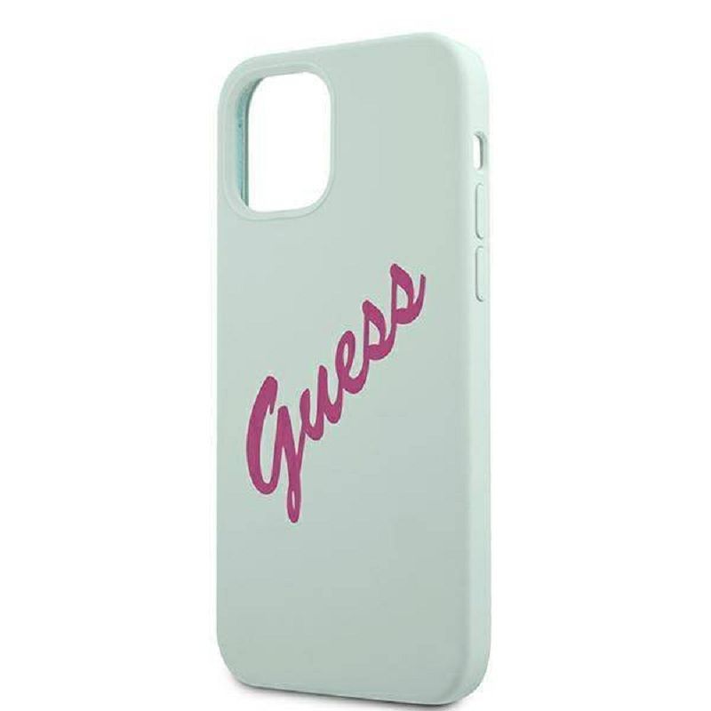 Back panel cover Guess Apple iPhone 12 Pro Max 6.7'' Fuschia Cover Blue