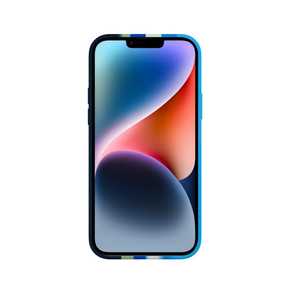 Back panel cover Evelatus Apple iPhone 15 Silicone case Multi-Colored Blue