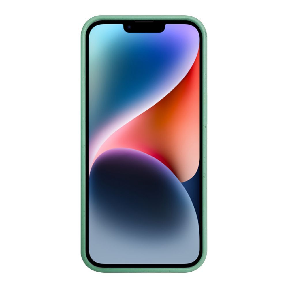 Чехол на заднюю панель iLike Apple iPhone 14 Silicone plastic case Eco Print Design Flower Green
