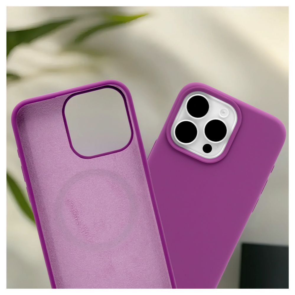Чехол на заднюю панель Evelatus Apple iPhone 15 Pro Premium Magsafe Soft Touch Silicone Case Deep Purple