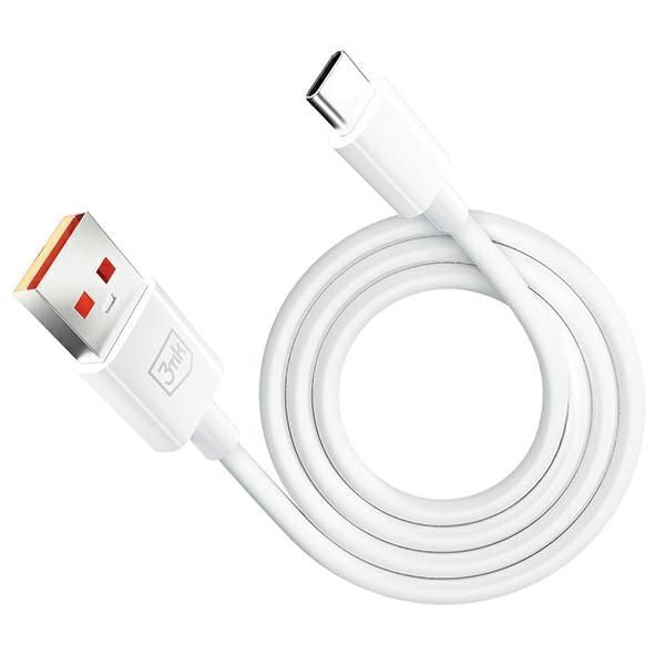Kaabel 3MK  3MK Hyper Cable USB-A to USB-C 5A 60W 1.2m biały/white kabel