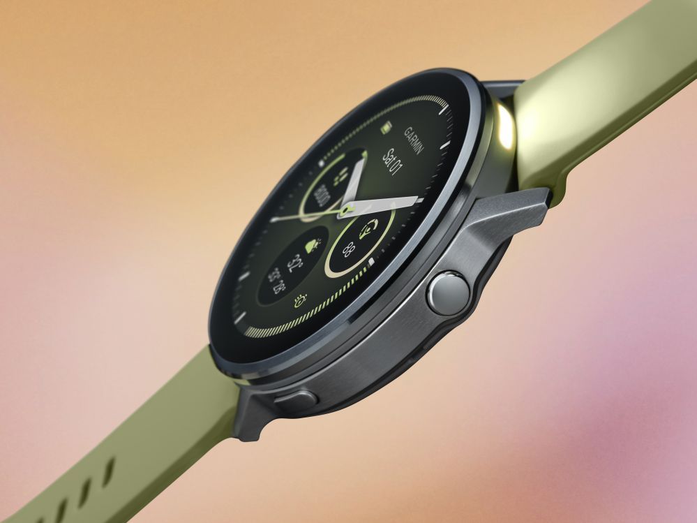 Smart watches Garmin  Venu 4 - 45mm, Silver with Citron Silicone band sports watch