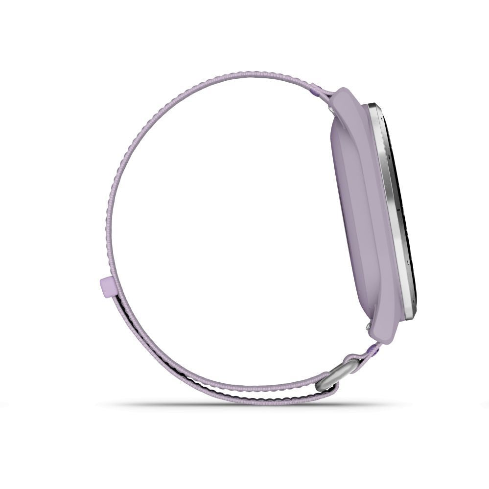 Smart watches Garmin  Approach J1
Silver aluminium bezel with lilac ComfortFit fabric ban