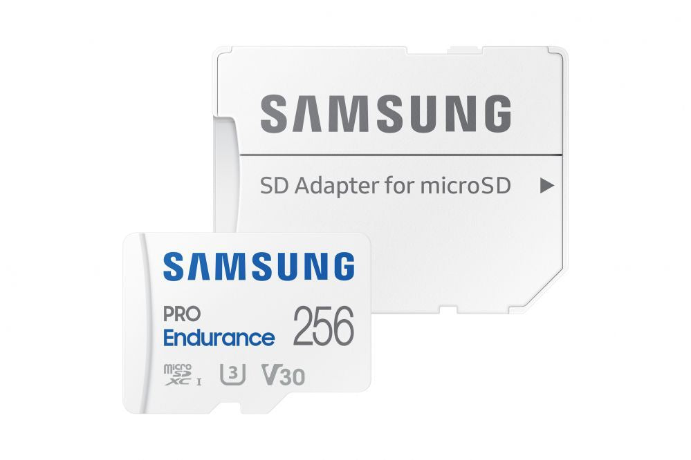 Mälukaardid Samsung  PRO Endurance MB-MJ256KA/EU 256 GB, MicroSD Memory Card, Flash memory class U3, V30, Class 10, SD adapter