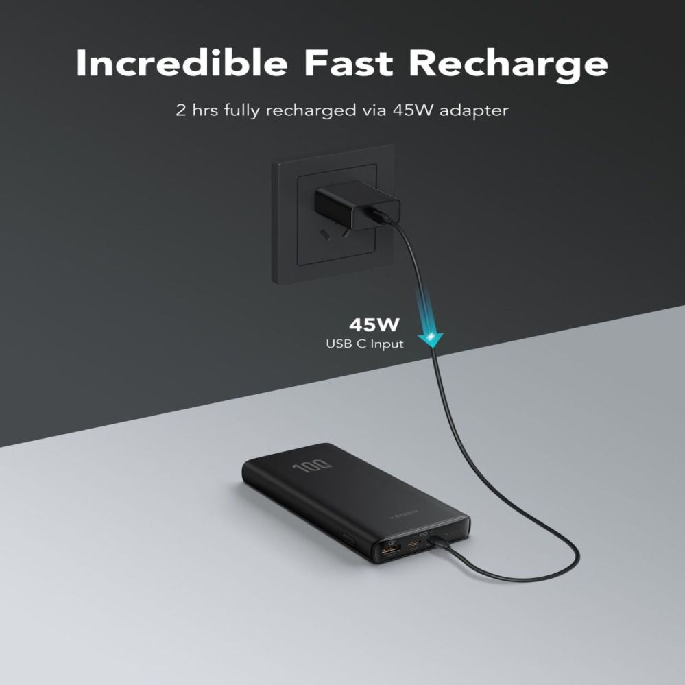 Power bank Veger  Powerbank Veger T100 (W2032C-100) PD QC3.0 5A 100W 20000 mAh black