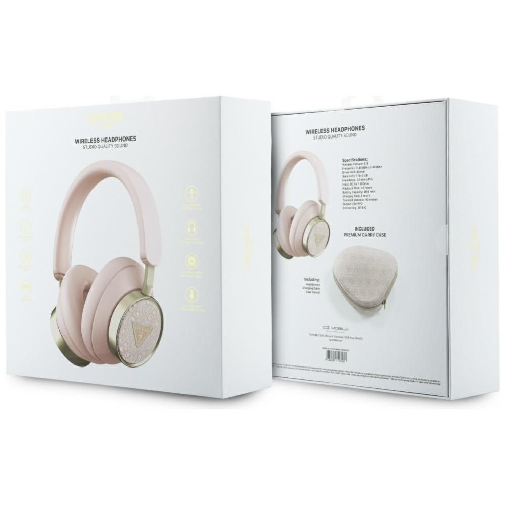 Muud kaubad Guess  Wireless headphones Guess ENC GUBHC15P4MRCTP (4G Triangle Logo) pink
