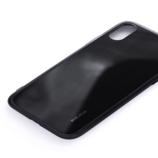 Tagakaaned Evelatus Apple iPhone X/XS Water Ripple Full Color Electroplating Tempered Glass Black
