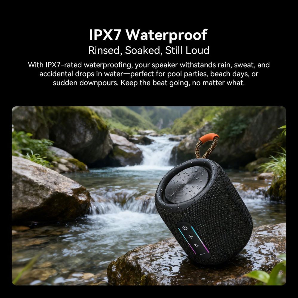 Juhtmevabad kõlarid Blackview  AuraBass 2 - Bluetooth Speaker - Portable Speaker with Bluetooth - Wireless Music Box - 7 hours Black
