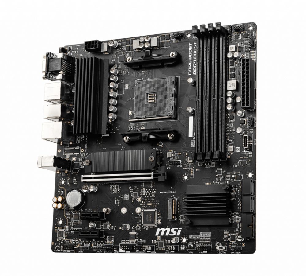 Материнская плата для процессоров Intel MSI  | B550M PRO-VDH | Processor family AMD | Processor socket AM4 | DDR4 | Memory slots 4 | Number of SATA connectors 4 | Chipset AMD B | Micro ATX